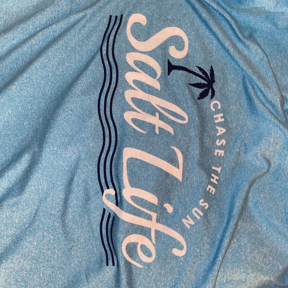 salt life teal hoodie - Picture 2 of 5